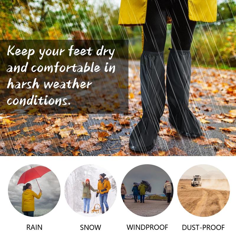 Waterproof Rain Boot Shoe Cover Non-Slip Waterproof Boot Covers for Snow& Rain