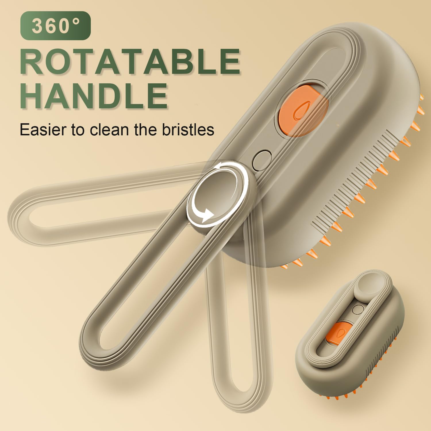 3-in-1 Steam Pet Grooming Brush for Shedding, Massage & Deep Cleaning Keep Your Pet’s Coat Clean, Soft & Healthy — Without Stressful Baths
